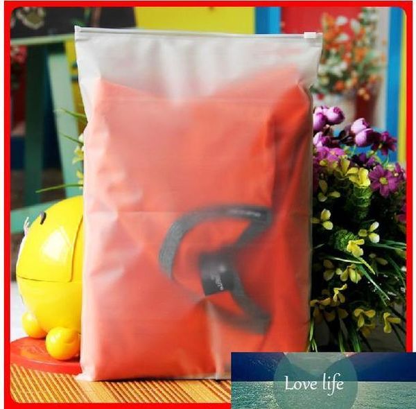 

100pcs 24x35cm zip lock zipper frosted plastic bags for clothing t-shirt skirt retail packaging customized logo printing
