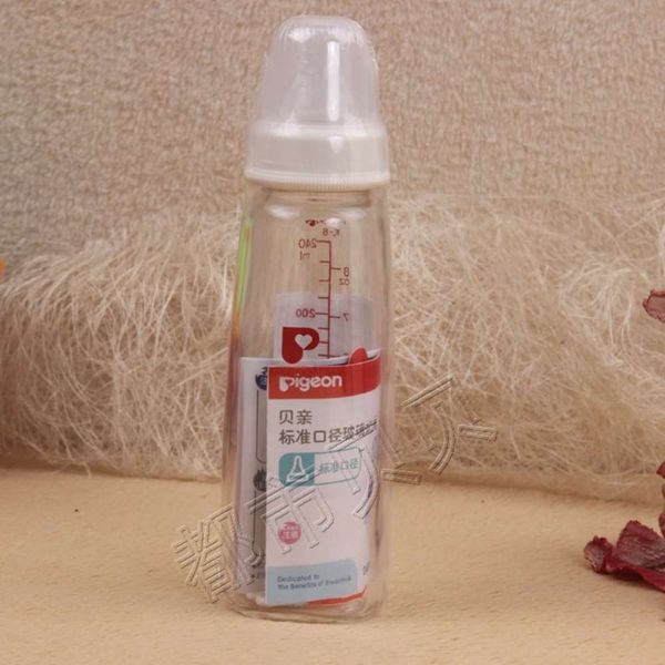 

milk beiqin baby aa85 breast real sense standard caliber glass bottle 240ml