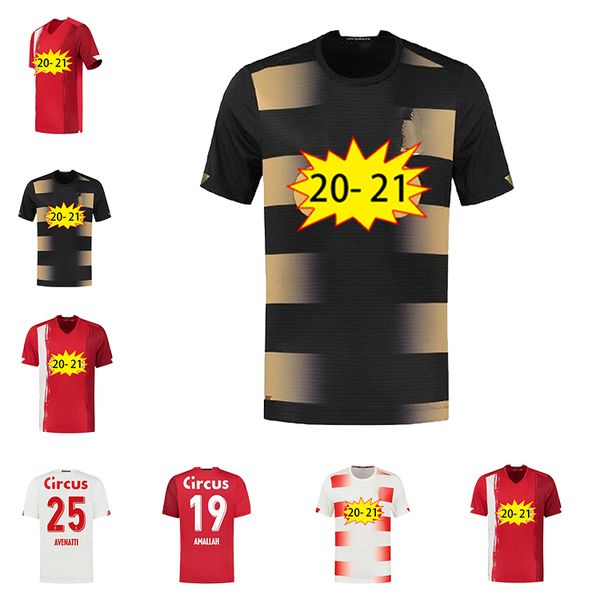 

2020 2021 standard liege soccer jerseys standard liege avenatti vanheusden cimirot emond home away 20 21 football shirt s-2xl, Black;yellow