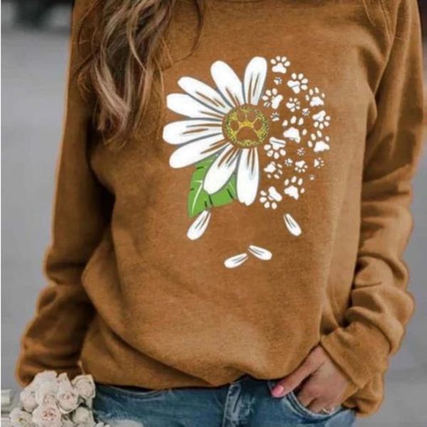 

ezk5a 2020 женщины напечатано осенью и осенью новый случайный с длинными рукавами свитер зимой распечатан 2020 л пуловеры пуловеры зима новы, Black