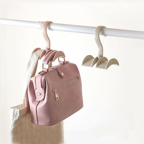 

hooks & rails convenience hanging closet organizer rod hanger handbag storage purse rack holder hook bag1
