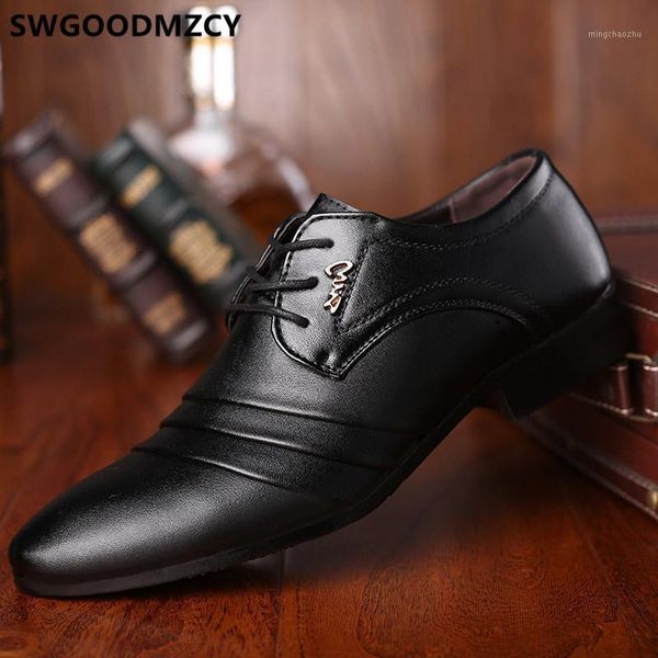 

dress shoes formal men classic oxford for loafers italian brand leather office luxury designer coiffeur wedding dr1, Black