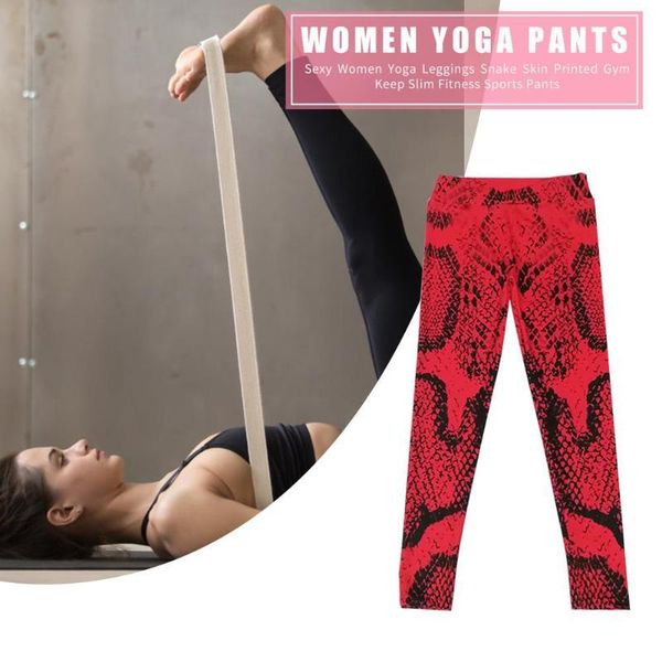 

сексуальные женщины йога леггинсы змеиной кожи printed gym держите тонкий фитнес спорт бег брюки леггинсы gym meisje легинсы, White;red