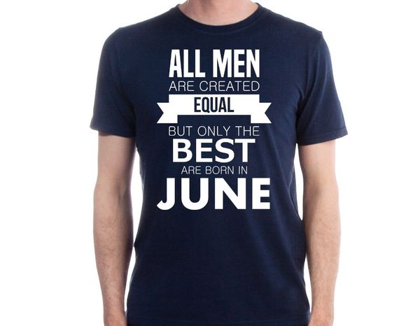 

new fashion summer male all are created equal only the are born in june design sport hooded sweatshirt hoodie t shirt