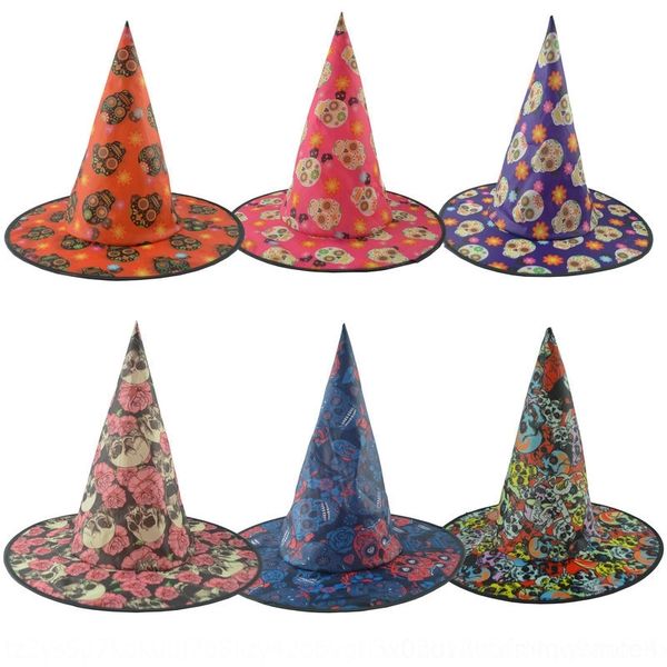 

a7lak digital волшебное headdressdigital headdressprinted магу голову череп pahnj хэллоуин шляпа головной убор волосы аксессуары ведьма шляп