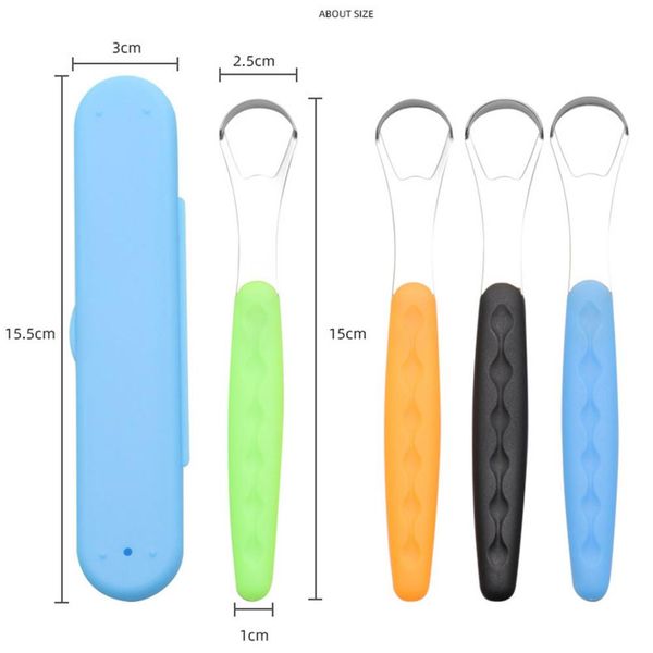 

скребок для языка из нержавеющей стали удалить язычок покрытие языка для горелок с индивидуальным пакетом уровень ухода за устной гигиены sw