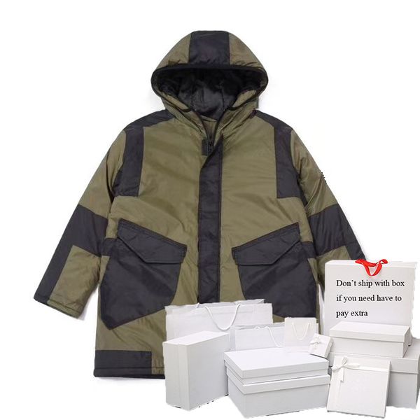 

parkas men & women down jackets epaulet autumn winter cotton-padded outerwear womens streetwear coats hooded letter pattern mens, Black;brown