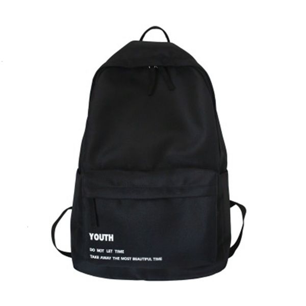 

backpack men and women middle school students pure color simple school bag oxford cloth backpack