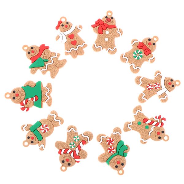 

10шт традиционного колобка кукла висячих подвески рождественская елка орнамент