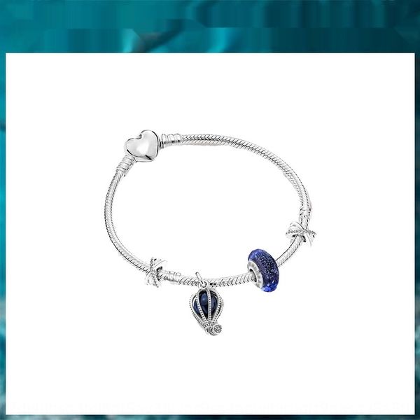 

panjia s925 чистого серебра романтик горячего воздуха подвеска braceletbeaded braceletballoon дизайн одежды висячие струнные бисером законче, Golden;silver