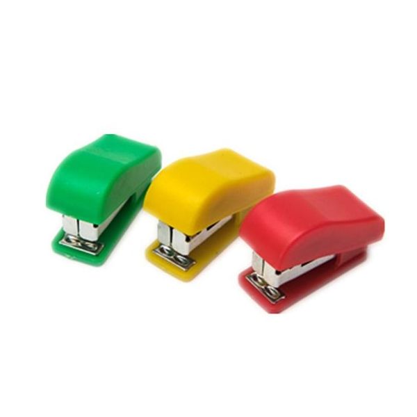 

coloful mini stapler small hand staplers portable deskstapler student stapler use for office schol and home my-inf0131 fueso