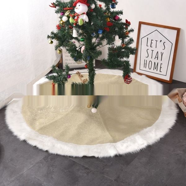 

iclua solandot decoration embossed relief christmas tree decorationskirt christmas supplies tree bottom 3d frame white fur decoration wnzpn