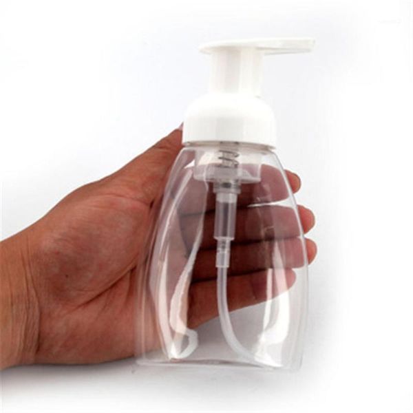 

1pc clear foaming bottle foaming soap dispenser pump soap mousses liquid dispenser shampoo lotion shower gel foam bottles 250ml1