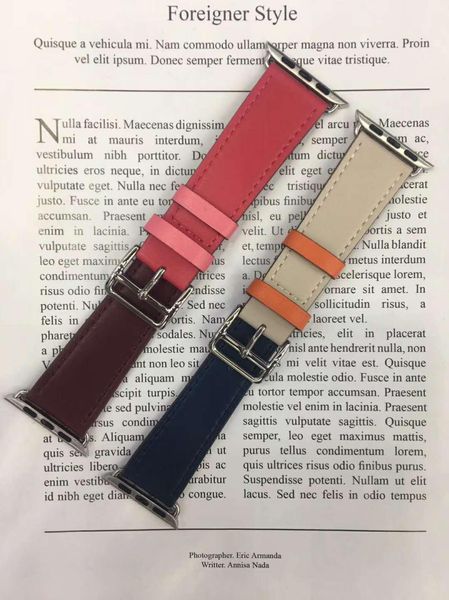 

leather loop for apple watch band 42mm series 1 2 3 4 for iwatch 44mm strap 38mm bracelet replacement 40mm