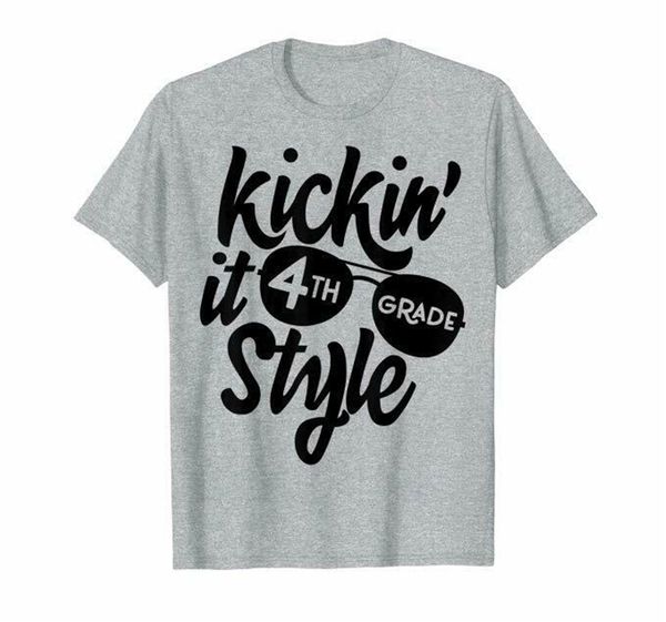 

kickin it 4th grade style kids back to school teacher vintage hoodie designers t shirts sweatshirt