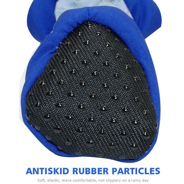 

4pcs waterproof winter pet dog shoes anti-slip rain snow boots footwear thick warm for small cats dogs puppy dog socks qylvph