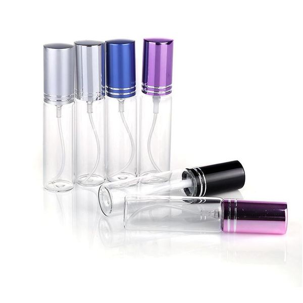 

5pcs 10ml mini fashion transparent glass perfume bottle portable travel perfume atomizer spray bottle cosmetic c bbyknq