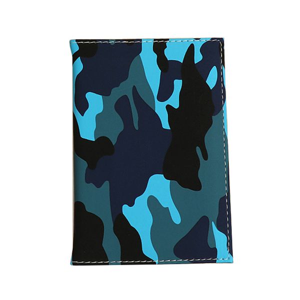 

camouflage passport cover travel pouch leather passport holder, Brown;gray
