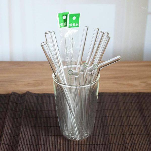 

drinking straws 200pcs/lot transparent glass party for children wholesale1