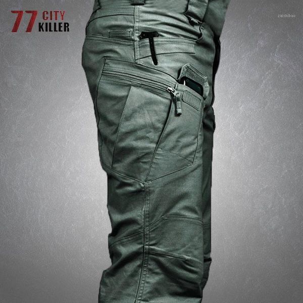 

tactical cargo pants men waterproof swat combat trousers male multiple pocket breathable army pant mens work joggers1, Black