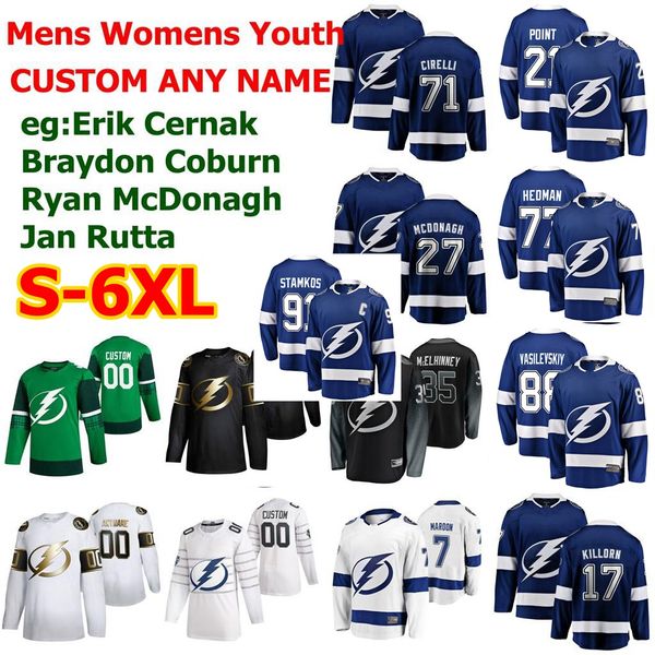 

s-6xl all star tampa bay lightning hockey джерси 24 богосян 2 шенн скотт веджвуд стэмкос brayden пункт заказ stitche, Black;red