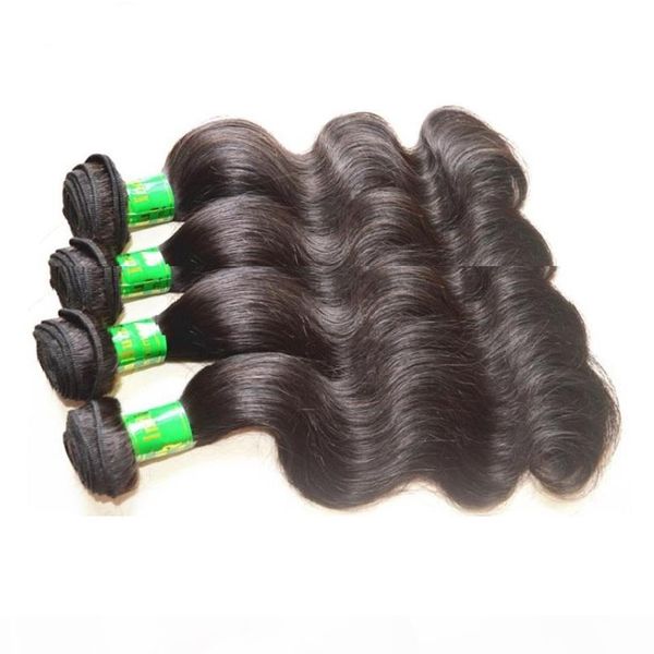 

10 сырых индийское девственное наращивания волос человеческих пучков 4pieces 400g много необработанных индийский реми волосы естественного ц, Black