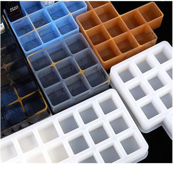 

lipstick storage box sile mold for jewelry making cut mold diy crystal epoxy uv gift box jewelry tool bbyyoq, Black