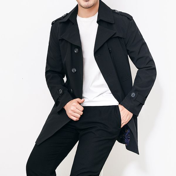 

2020 spring and autumn new korean men's fashion trend sports leisure long sleeve windbreaker coat, Tan;black