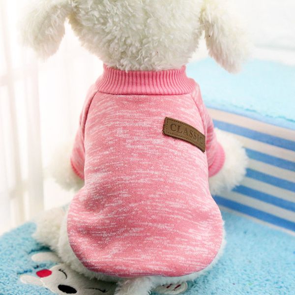 

clothing for dogs small soft dog wweater chihuahua clothes solid dogs pets clothing dropshipping winter for puppy