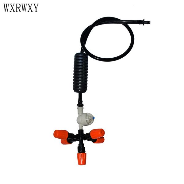 

wxrwxy anti drip misting nozzle cross connector atomizing nozzle water spray to garden irrigation drip 1set