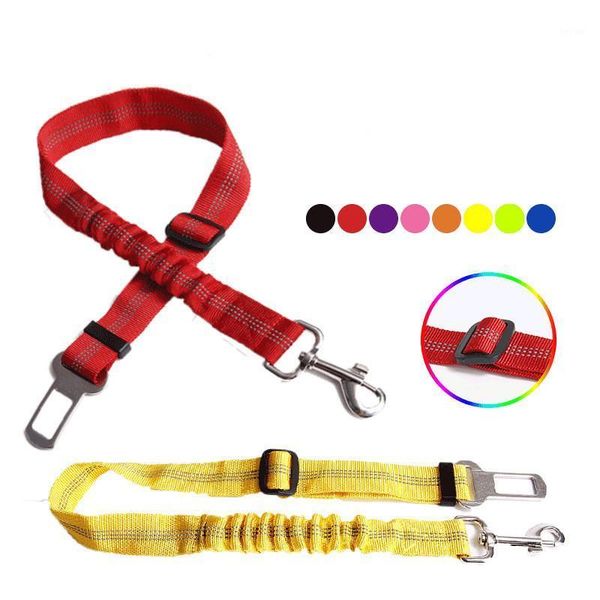 

dog collars & leashes reflective nylon pet elastic car seat belt adjustable vehical safety lash leads leads1