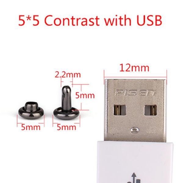 

100шт 5мм круглый двойной cap заклепка из металла стержня столкновение nail металла спайк рок leathercraft обуви сумка пояс одежды браслет b