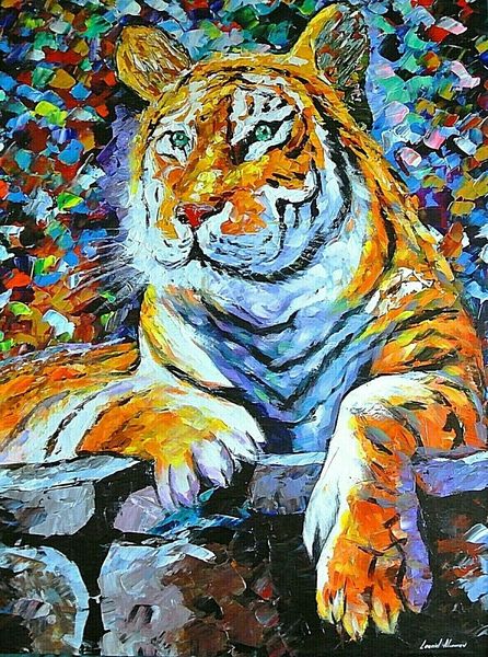 

leonid afremov "beautiful siberian tiger" home decor handpainted &hd print oil painting on canvas wall art canvas pictures 201007