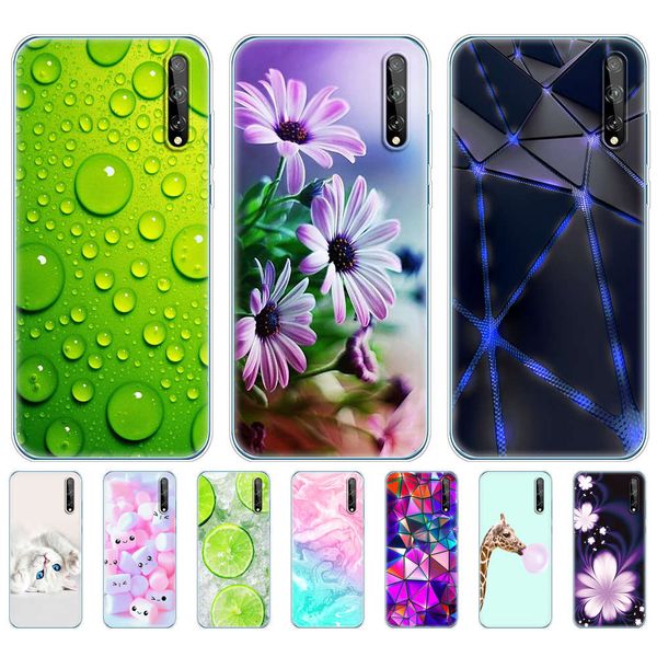 

3ew2qcase 6.3" soft silicon tpu phone cover for huawei y8p 2020 y 8p aqm-lx1 back huaweiy8p bumper funda shell