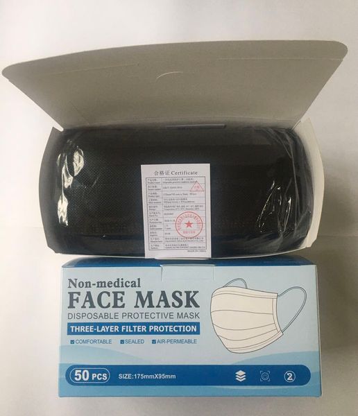

kids meltblown protective custom disposable fabric nonwoven reusable black disposable face mask