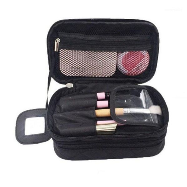 

korean-style diamond-quilted women's makeup bag creative-nylon waterproof wash bag1
