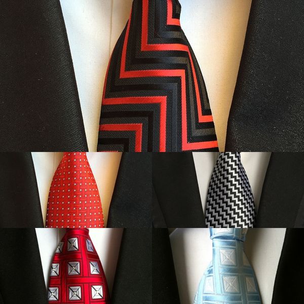 

4fc9 classic silk mens neckties woven tie sets pink tie for men tie hankerchief cufflinks n-1403 jacquard stripes business wedding party gif, Blue;purple