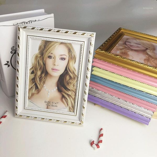 

1pc wood picture frame for wall hanging picture wall frame for living room home decor soporte foto1