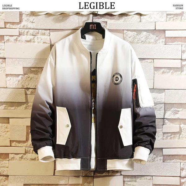 

legible 2020 new spring autumn casual jacket men fashion men bomber jacket male korean oversize windbreaker jackets coat1, Black;brown