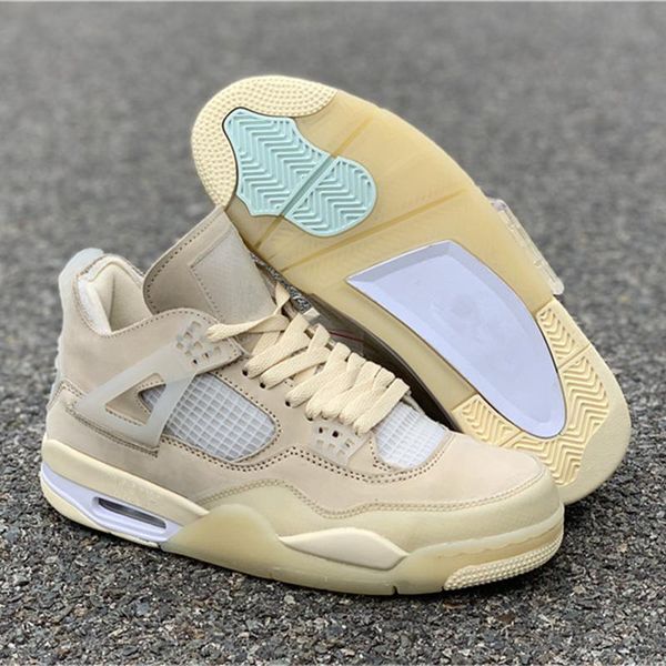 

2020 new released 4 sp wmns sail white basketball shoes iv sail muslin white trainer sports sneaker size 40-47.5