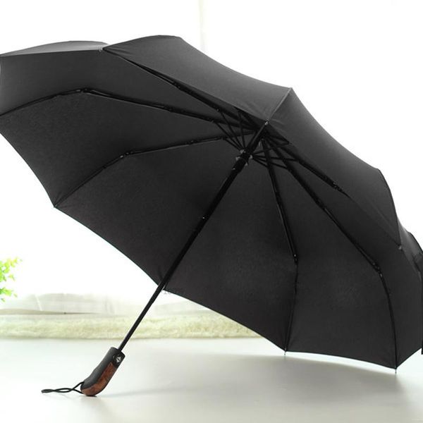 

высокое качество текстуры древесины искусственный mechanics зонт дождь женщины matic luxury широкий ветрозащитный бизнес мужчины para зонт b