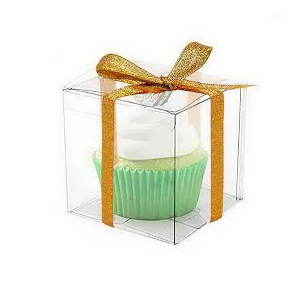 

gift wrap transparent cupcake box clear cake with insert wedding party cup boxes 12pcs1