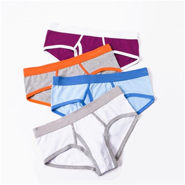 

customize your two colors underwear soft and breathable men's triangle shorts, Black;white