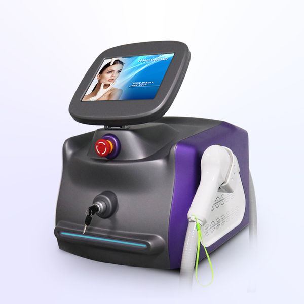 

808nm dervice with japan cooler plate hair removal diode laser 808nm painless and fast hair removal machine, Black