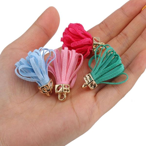 

10pcs 3.5cm mini rayon flower tassels fringe diy craft decor supplies earrings necklaces jewelry makes curtain accessories h jllywc
