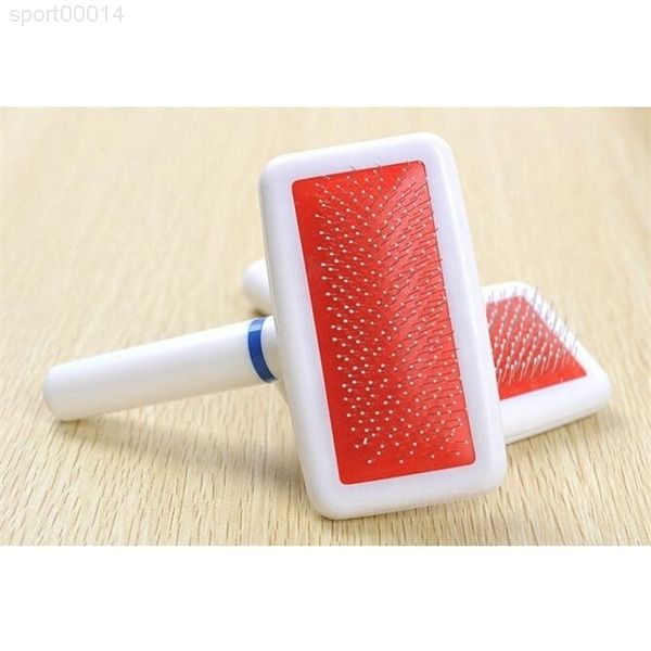 

a-eco-friendly pet brush plastic handle safe to cleaning grooming tool for dog and cat 8*3.5cm