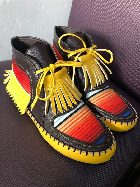 

женщины кисточкой нашивки ботильоны 2020 женская шитье подогреть женщина flats женские обуви дамы повседневный hook loops обувь плюс размер, Black