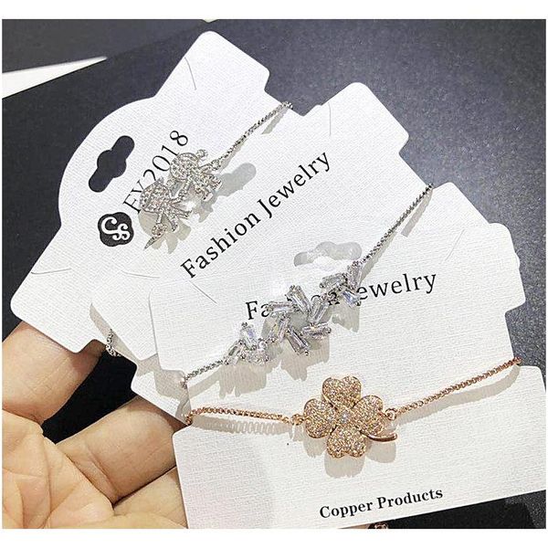 

adjustable zircon bracelet pop micro inlaid zircon charm bracelet rhinestone color protected copper plated g wmtumj footballshoe, Golden;silver