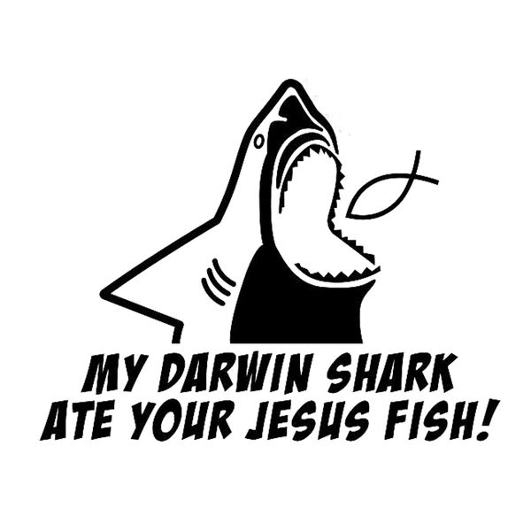 

17.1cm*13.5cm my darwin shark fashion vinyl car-styling car sticker decor s4-0070