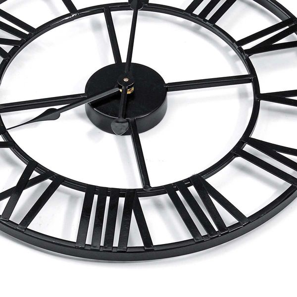 

40cm/60cm vintage home decor livingroom roman round shape wall decorativehome decoration accessories clock q1215